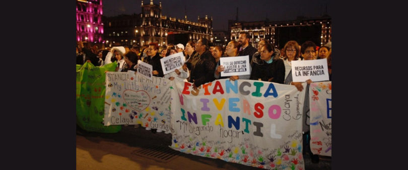 Protestan por recortes en estancias infantiles