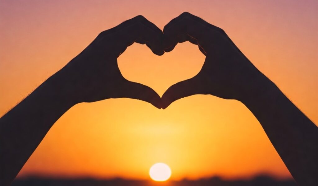 Silueta de corazón manos_GeminiAI
