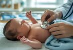 Pediatra revisa a recién nacido_Ideogram AI