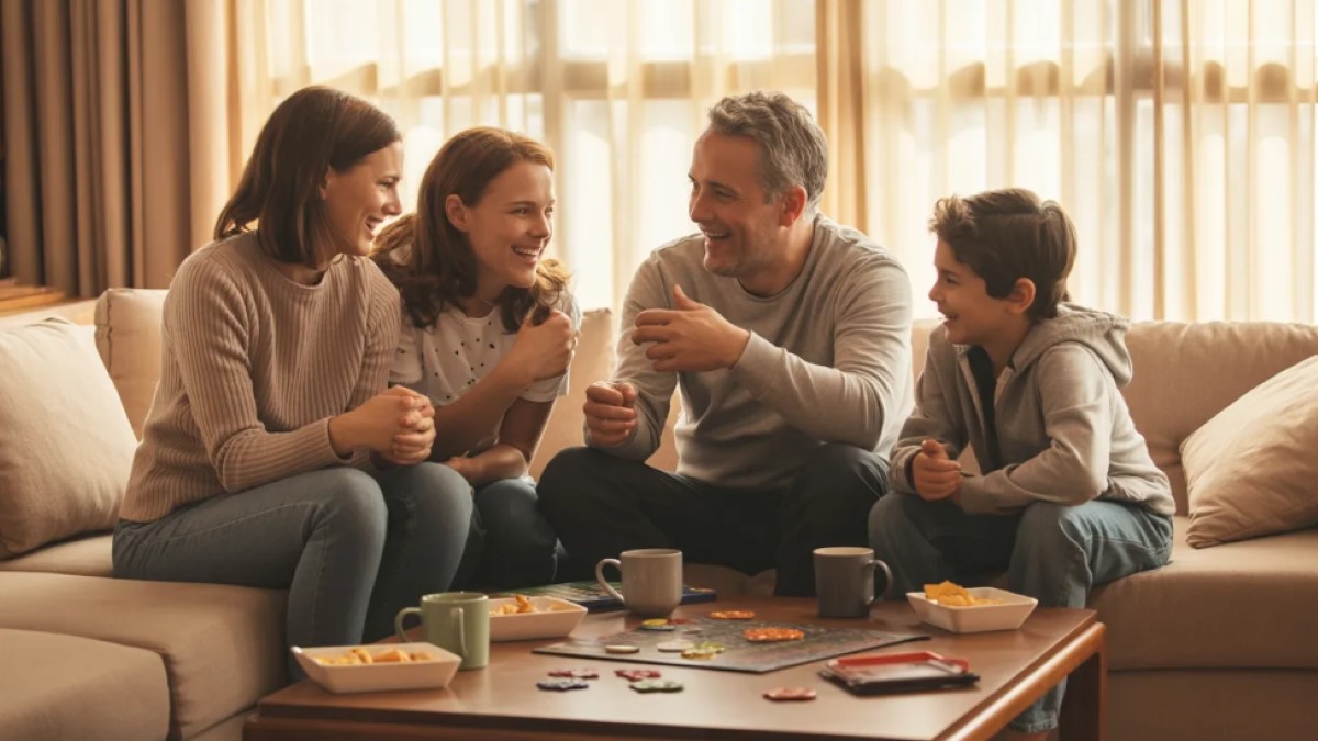 Familia con hijos adolescentes_Ideogram AI